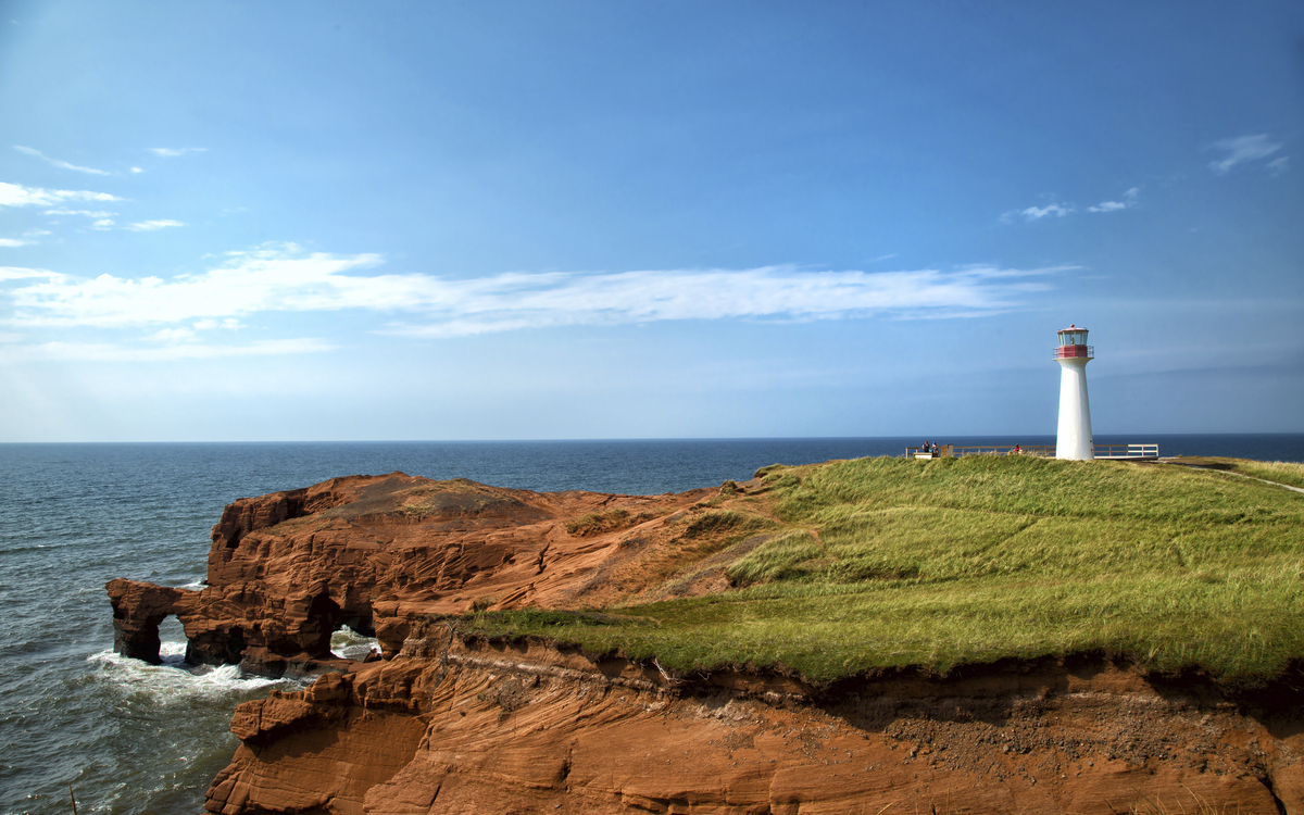Leuchtturm an den Magdalenen Inseln, Kanada