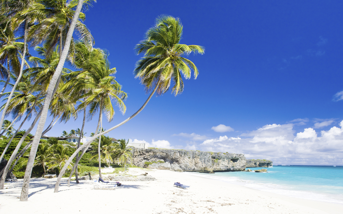 Paradiesischer Strand auf Barbados