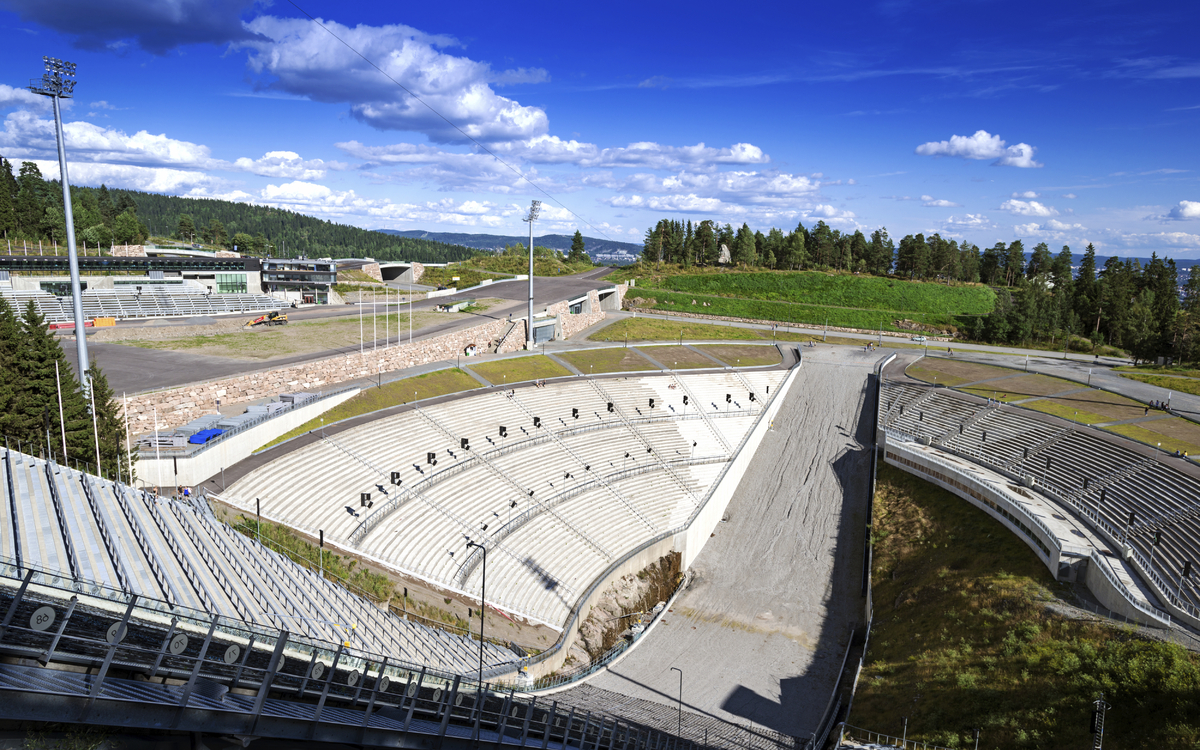 Holmenkollen-Sprungschanze in Oslo, Norwegen