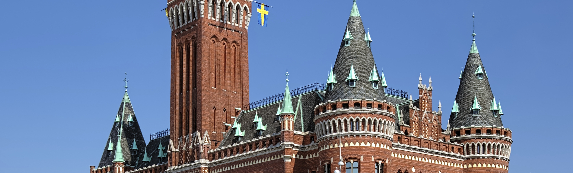 Rathaus in Helsingborg, Schweden