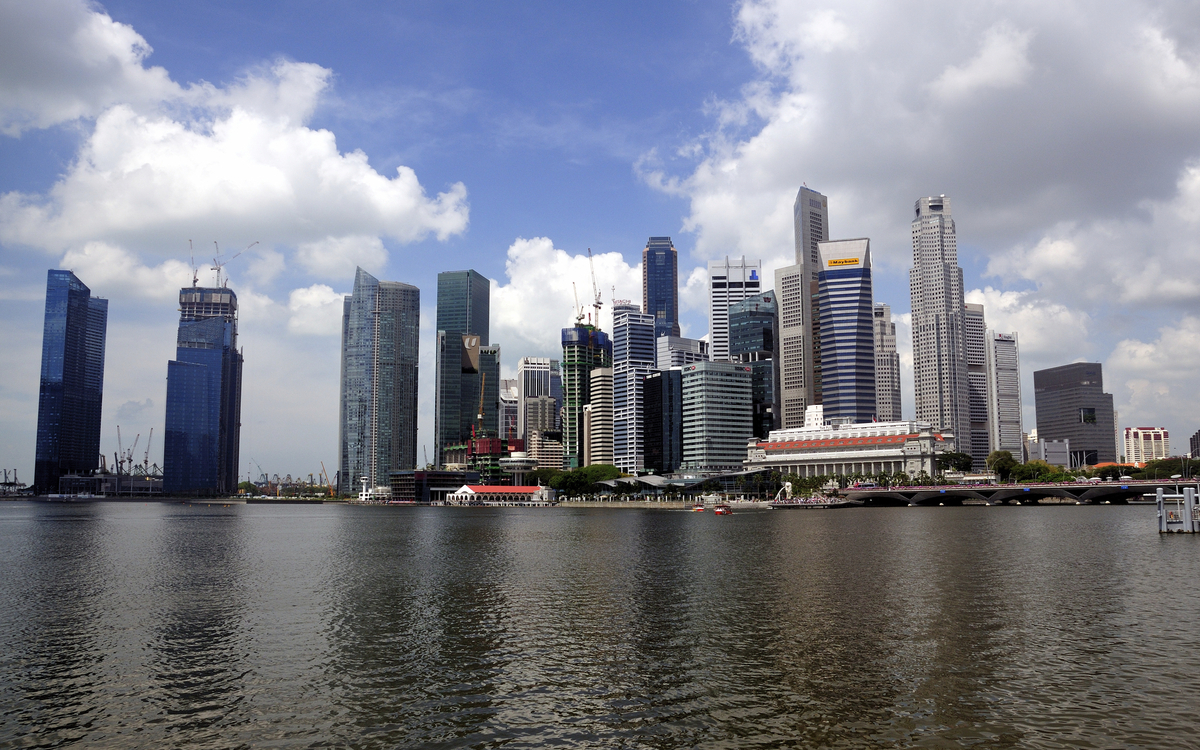 Skyline von Singapur