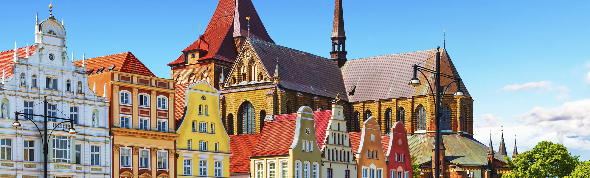 Der Marktplatz in Rostock, Deutschland