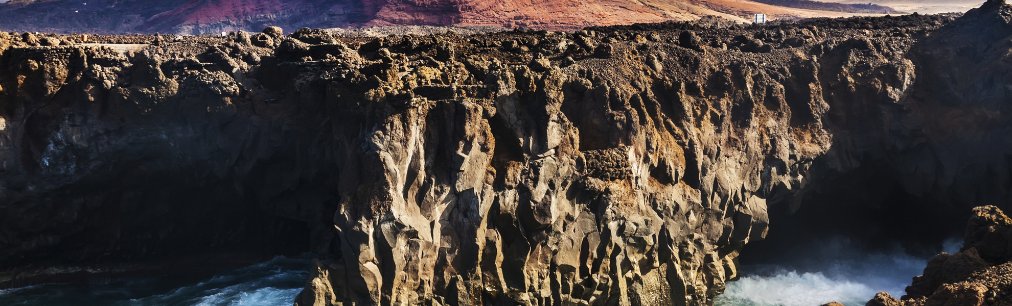 Schlucht auf Lanzarote, Spanien