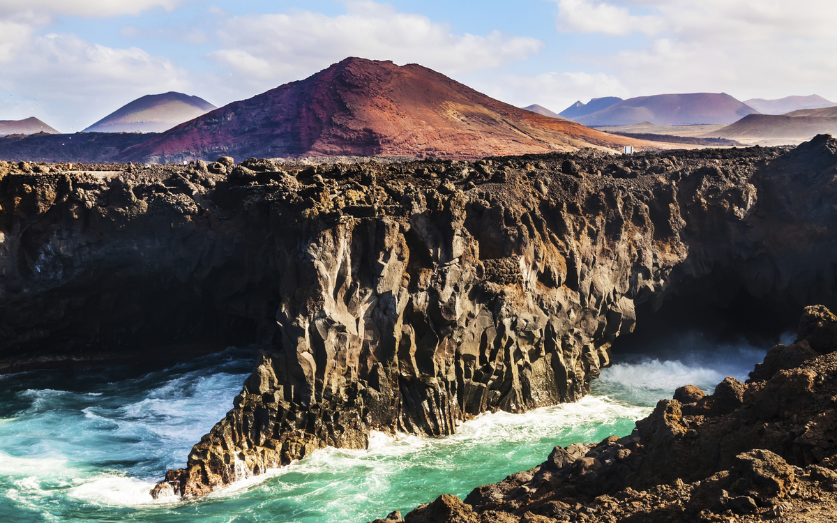 Schlucht auf Lanzarote, Spanien