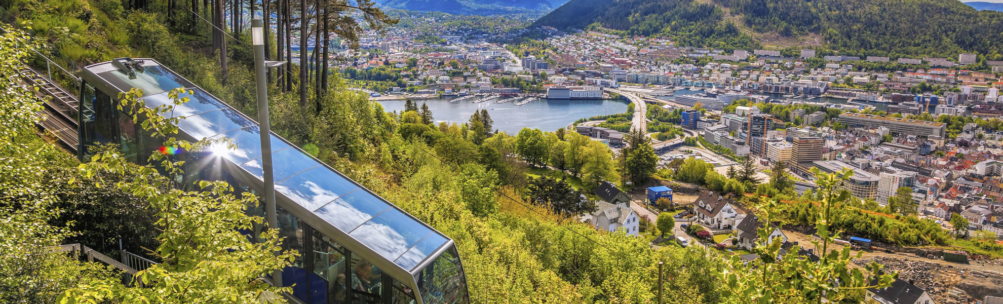 Fløibahn in Bergen, Norwegen