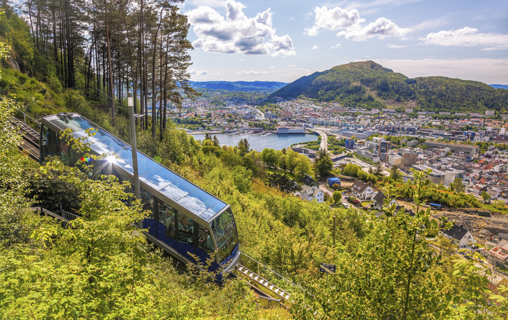 Fløibahn in Bergen, Norwegen