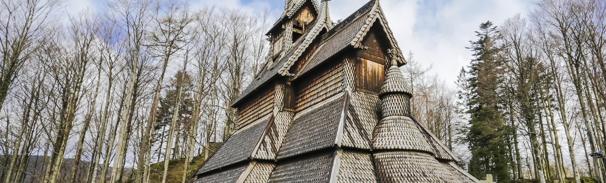 Fantoft-Stabkirche in Bergen, Norwegen