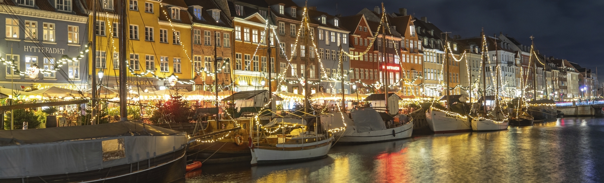 Kopenhagen, Nyhaven im Advent