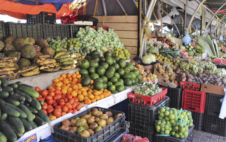 Gemüsestand in Willemstad, Curacao