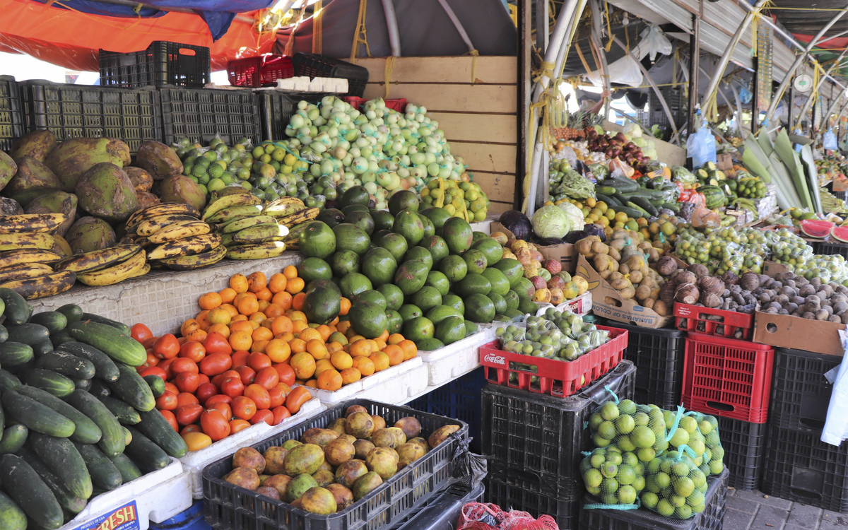 Gemüsestand in Willemstad, Curacao