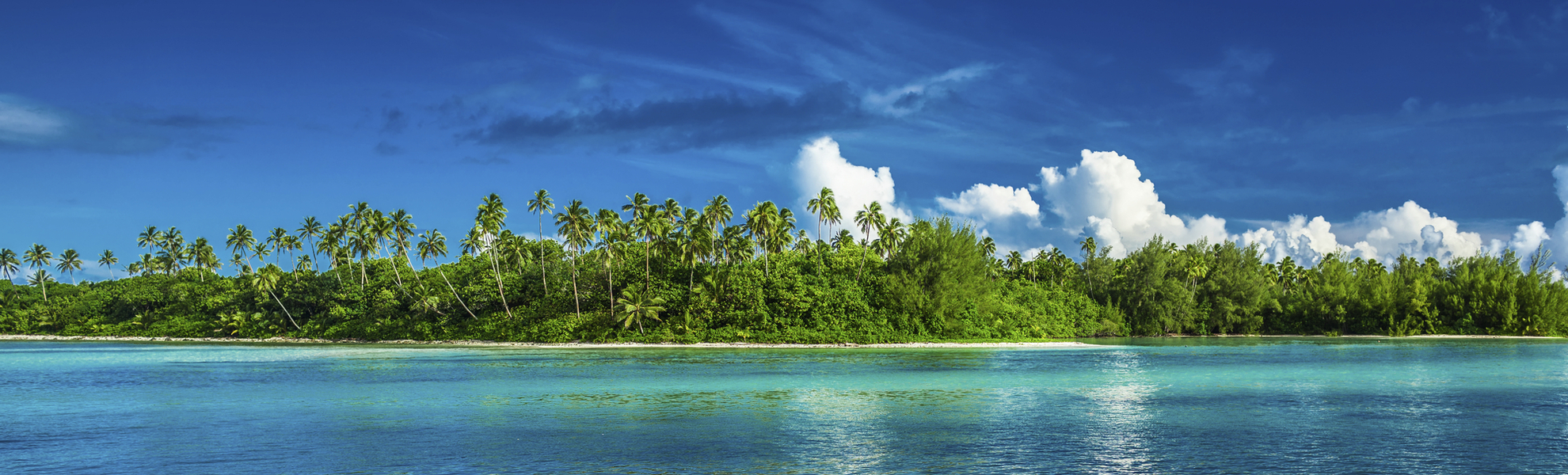Panorama von  Rarotonga, Franzoesisch Polynesien