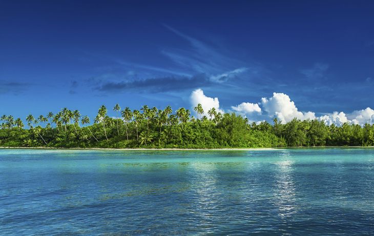 Panorama von  Rarotonga, Franzoesisch Polynesien