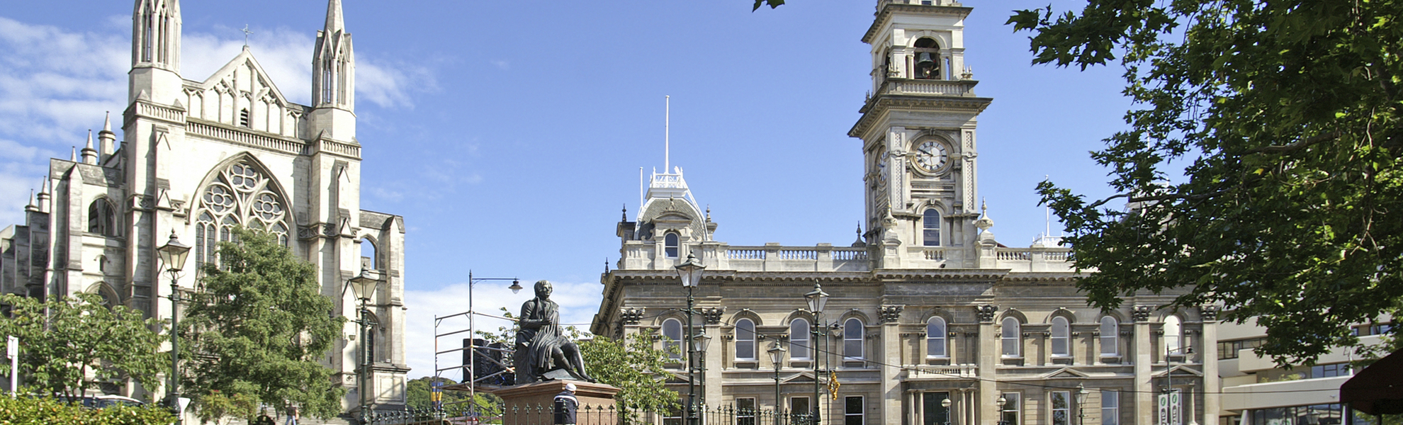 Octagon Platz in Dunedin, Neuseeland