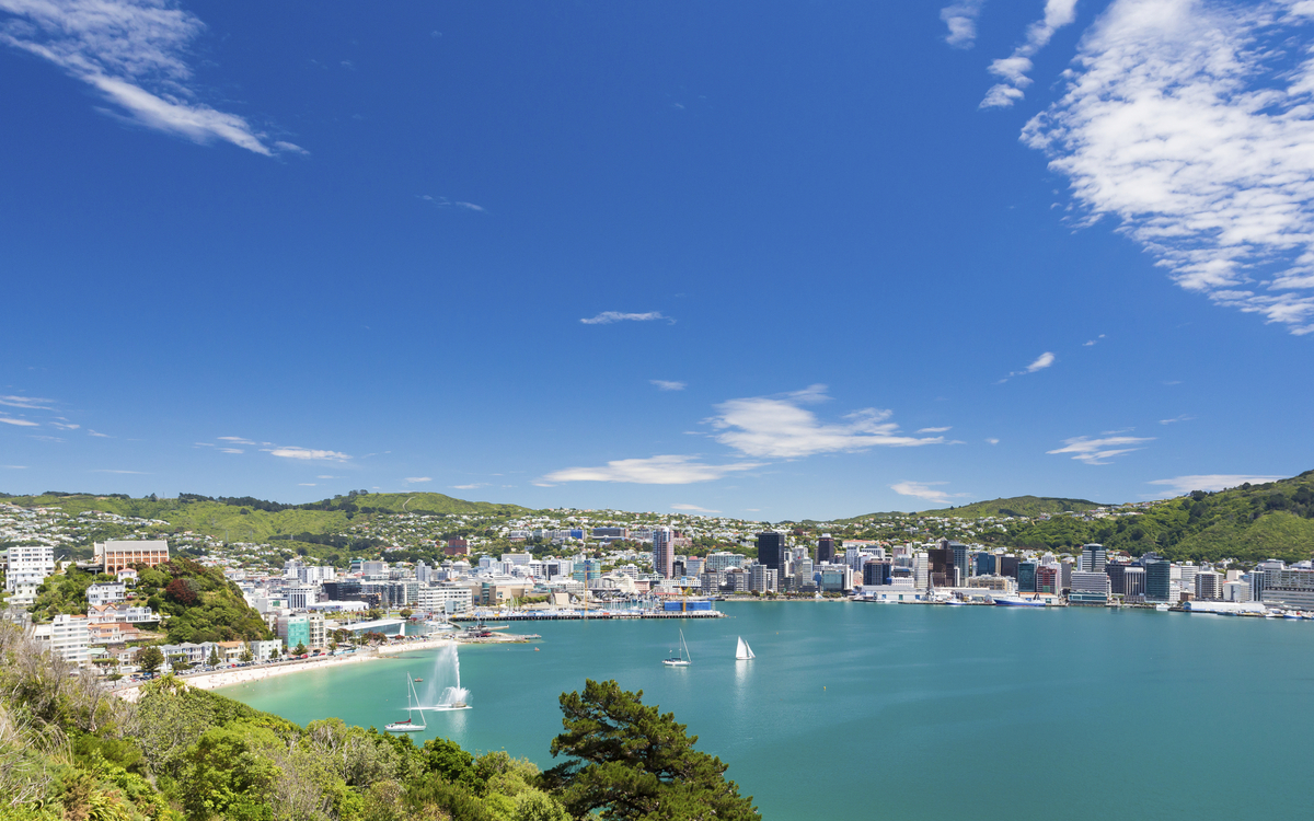 Bucht von Wellington, Neuseeland