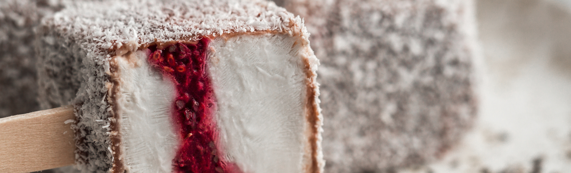 Lamington Eis am Stiehl