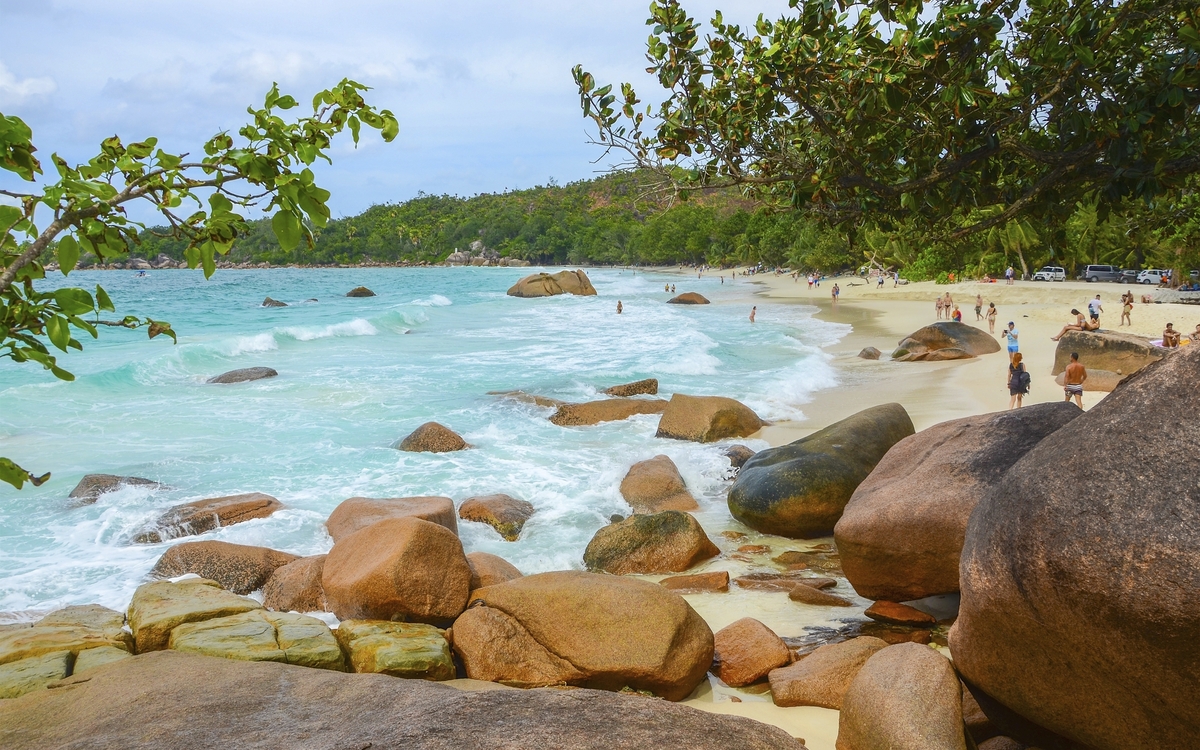 Strand in Praslin