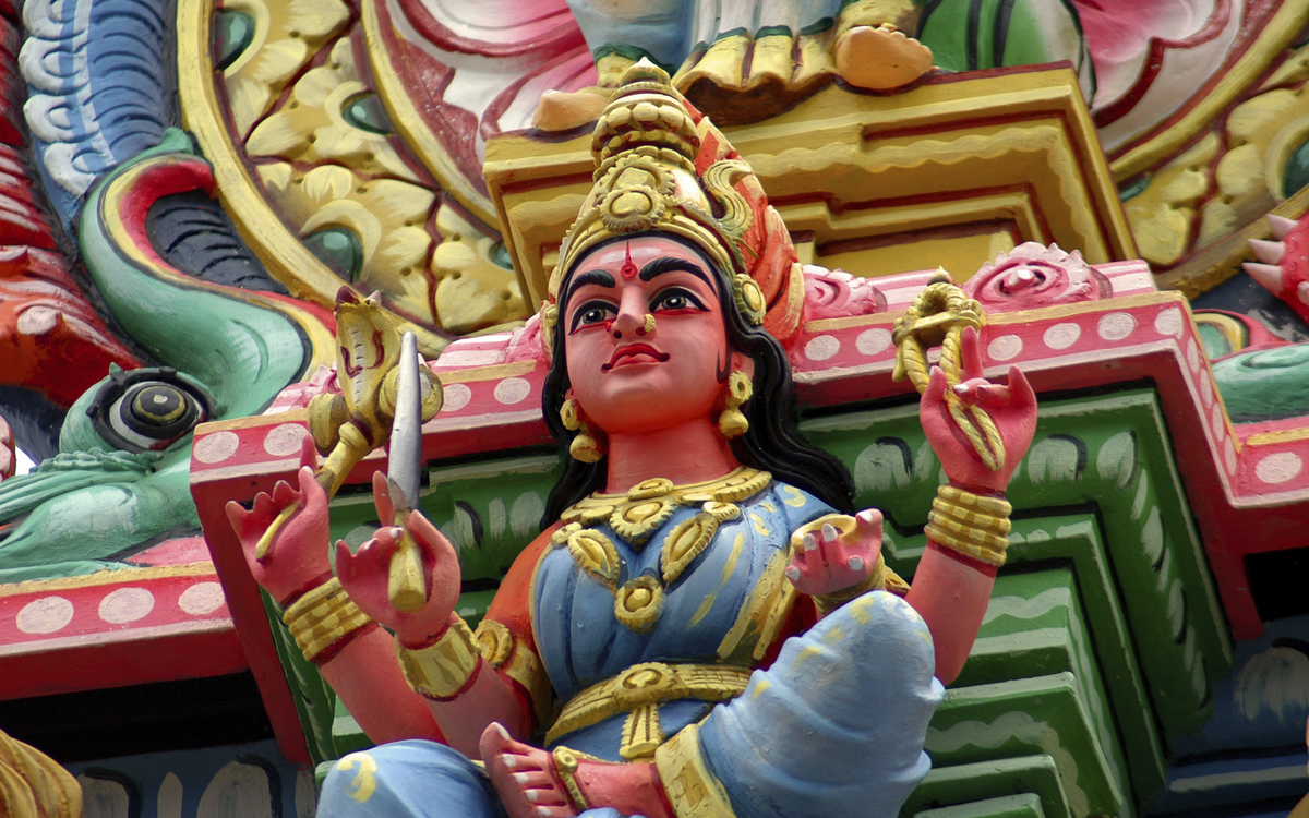 Tamil Tempel in Port Louis, Madagaskar