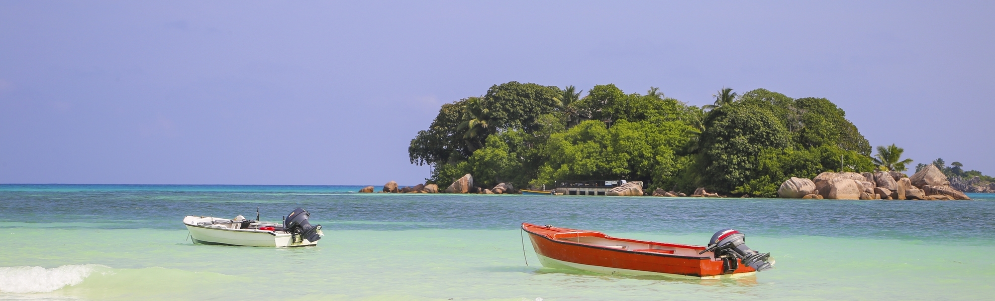 Kleine Insel bei Praslin, Seychellen