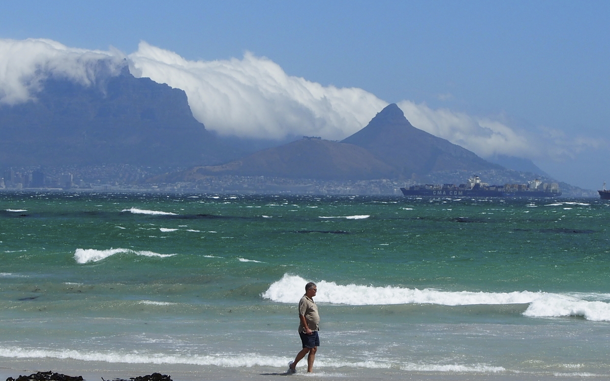 Strand von Kapstadt, Südafrika