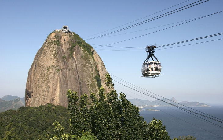 Seilbahn auf dem Zuckerhut bei Rio de Janeiro, Brasilien