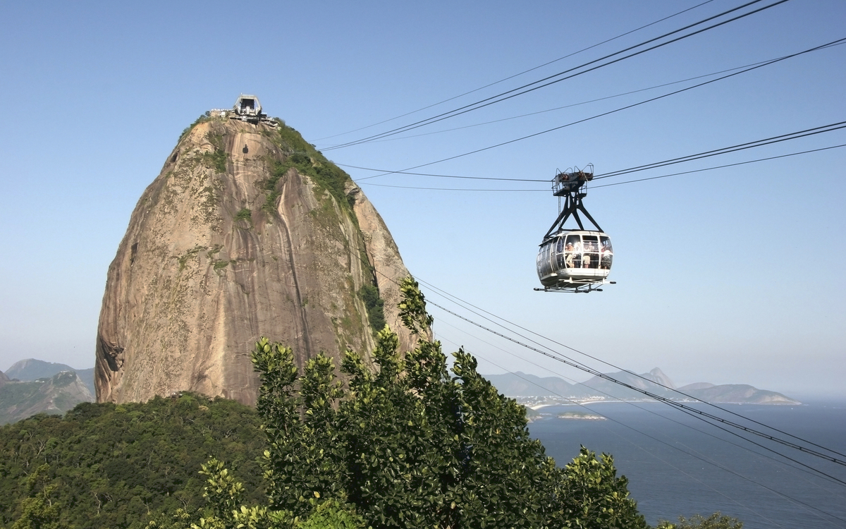 Seilbahn auf dem Zuckerhut bei Rio de Janeiro, Brasilien