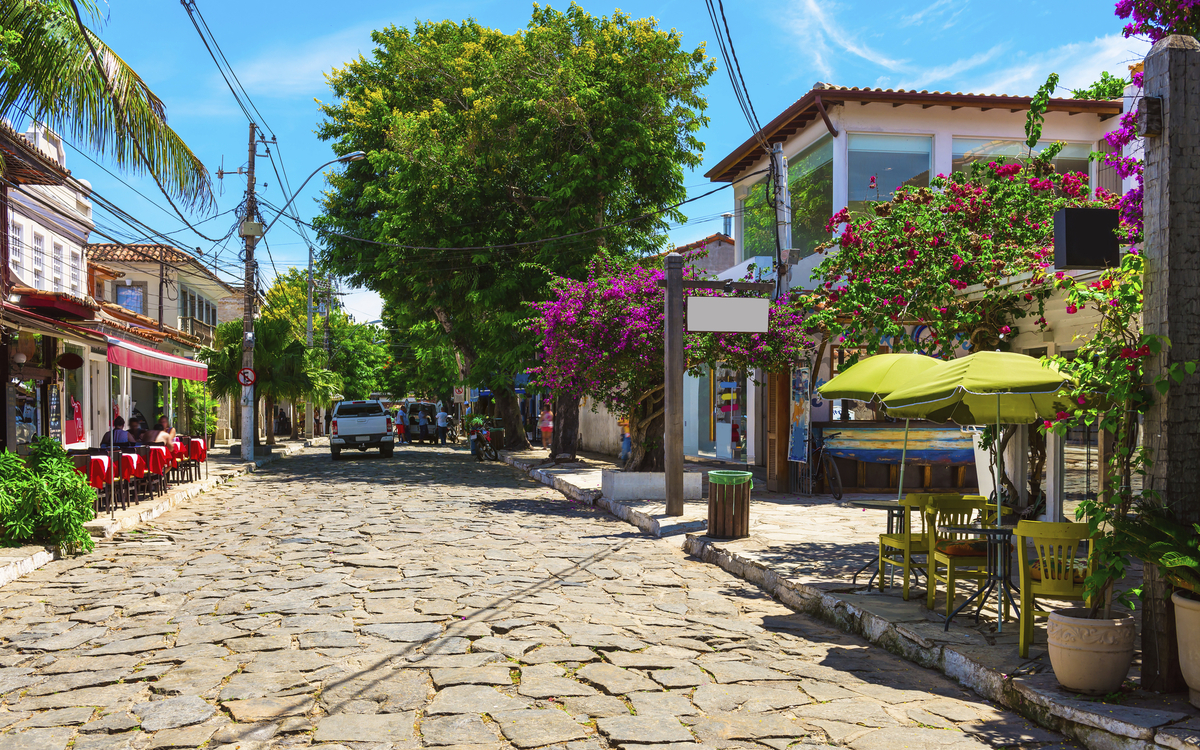 Steinstrasse in Buzios, Brasilien