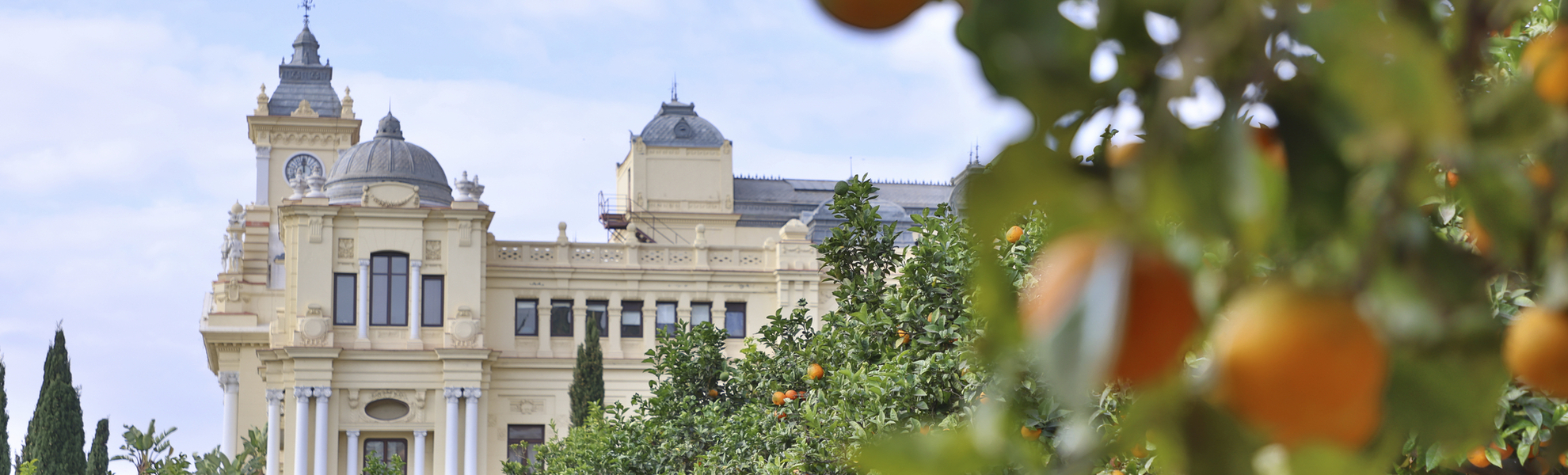 Malaga zur Winterzeit, Spanien