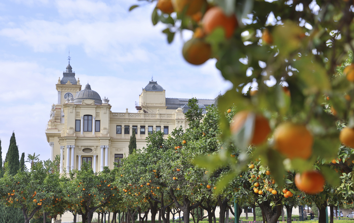 Malaga zur Winterzeit, Spanien