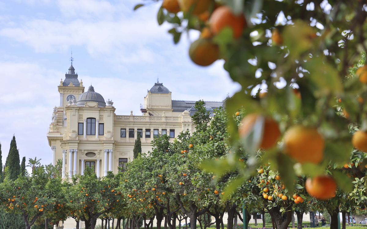Malaga zur Winterzeit, Spanien