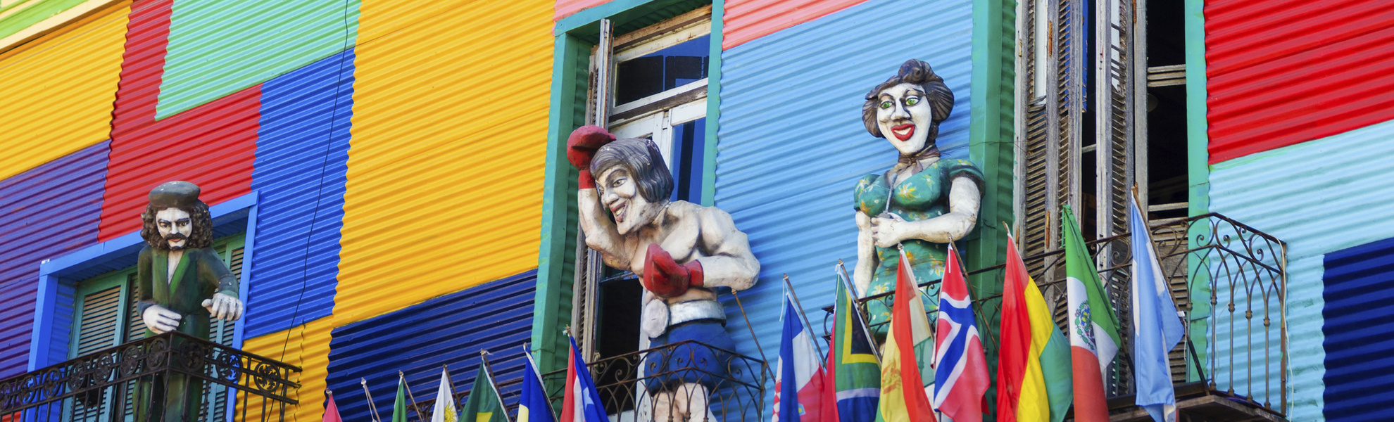 Farbenfroher Stadtteil La Boca