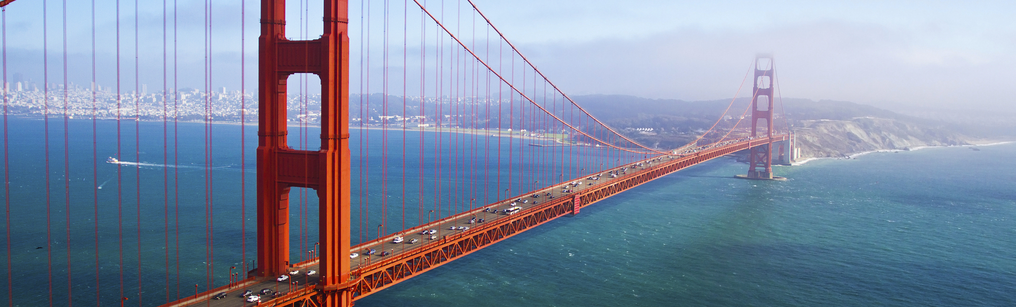 Blick auf die Golden Gate Bridge, USA