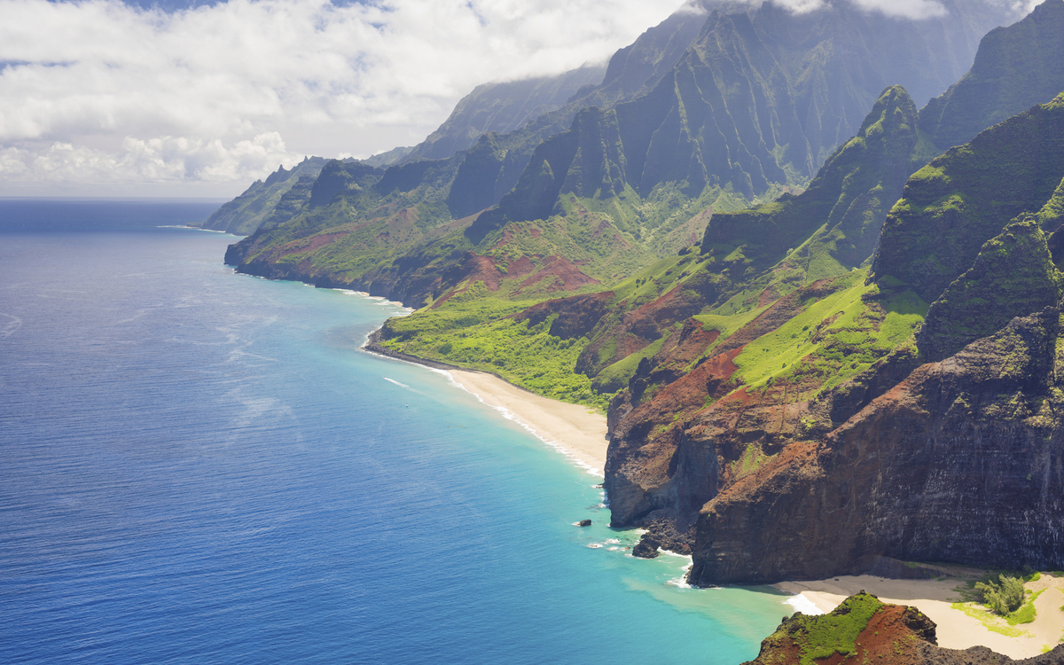 traumhaftes Küstenpanorama von Kauai, Hawaii