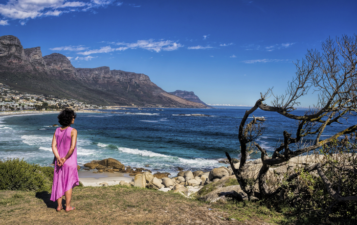 Blick aufs Meer in Kapstadt, Suedafrika