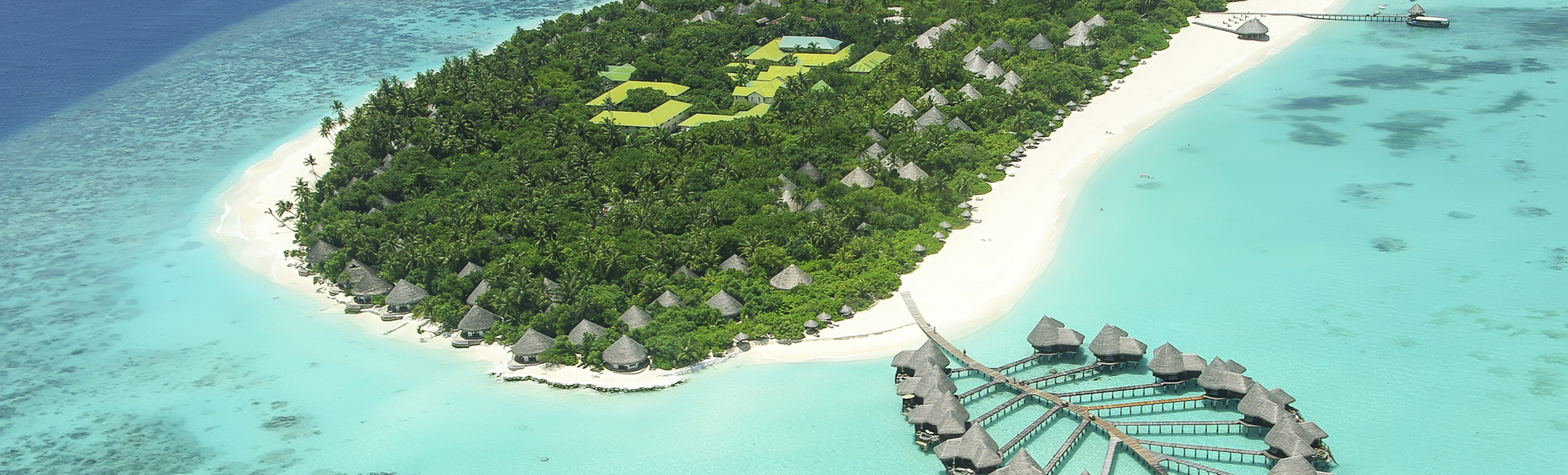 Luftansicht der Malediven