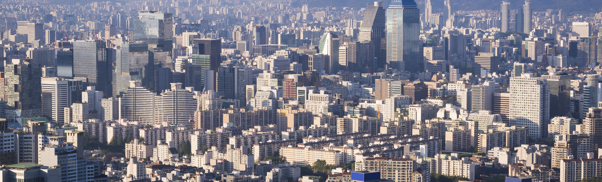 Panorama von Seoul, Südkorea