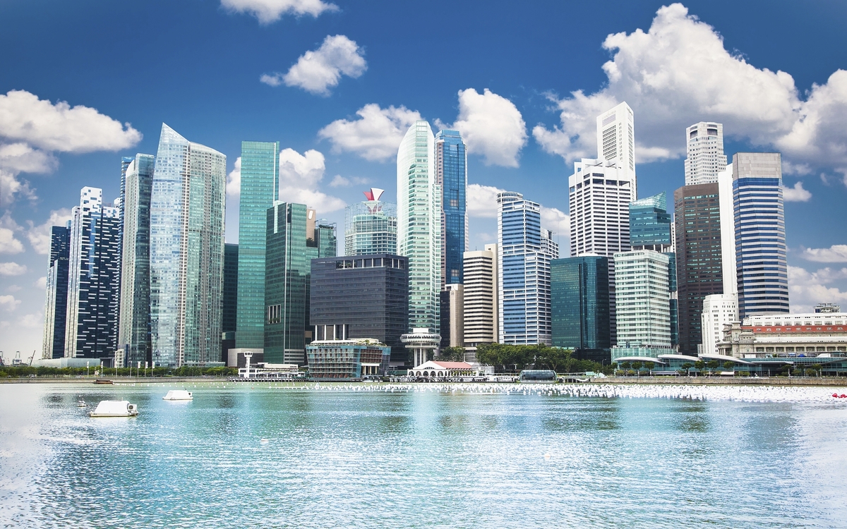 Skyline von Singapur