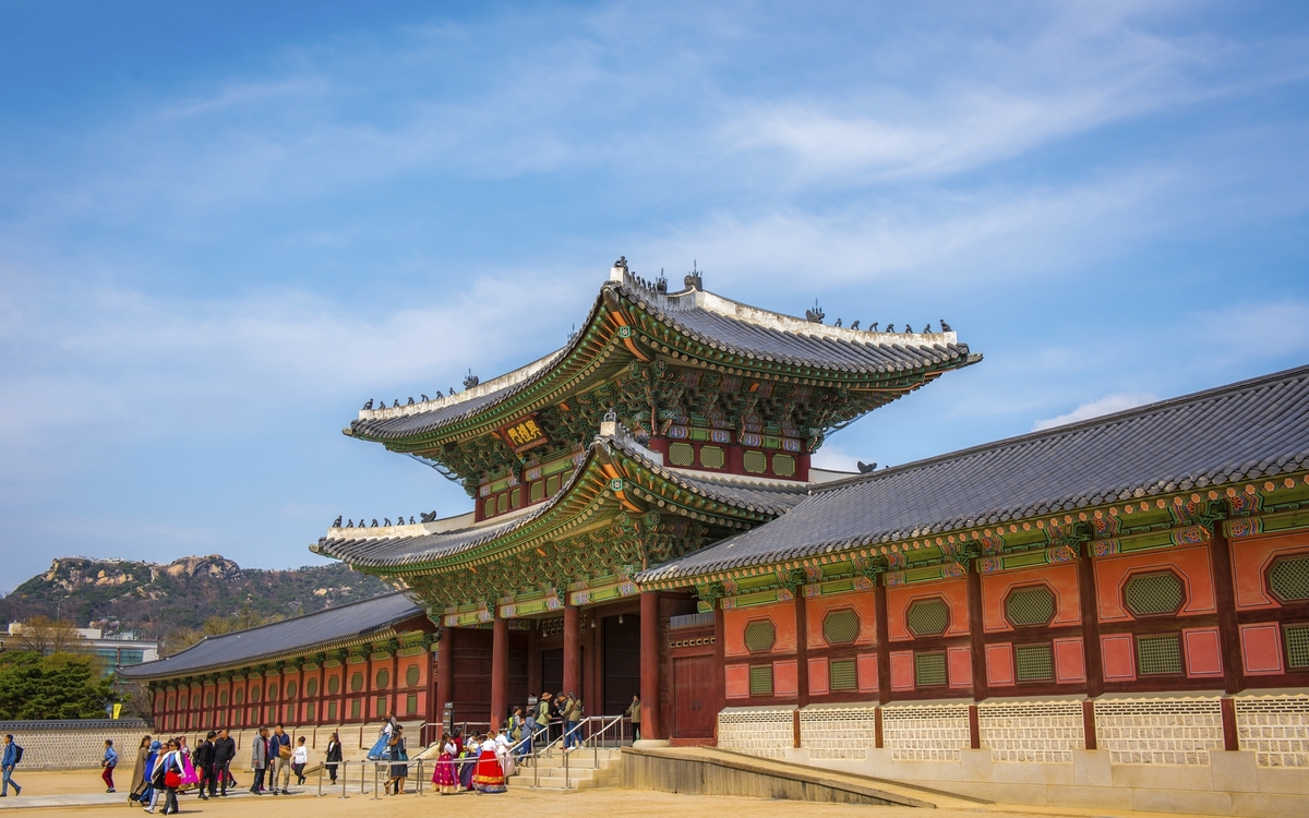 Gyeongbokgung Palast in Seoul, Südkorea