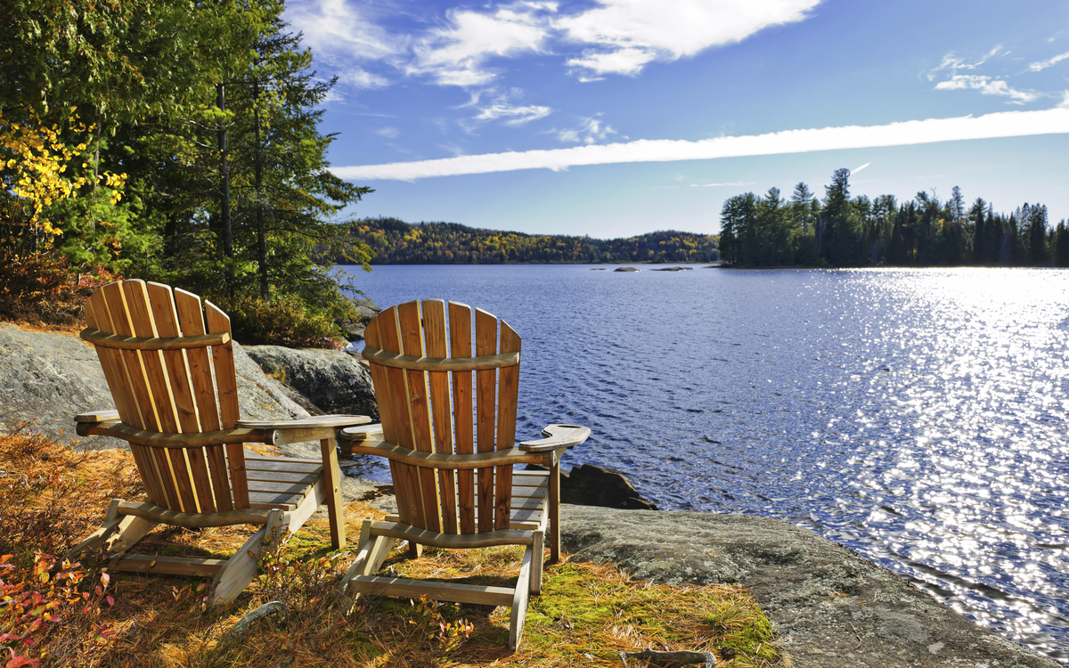 Adirondack Berge und See in Kanada