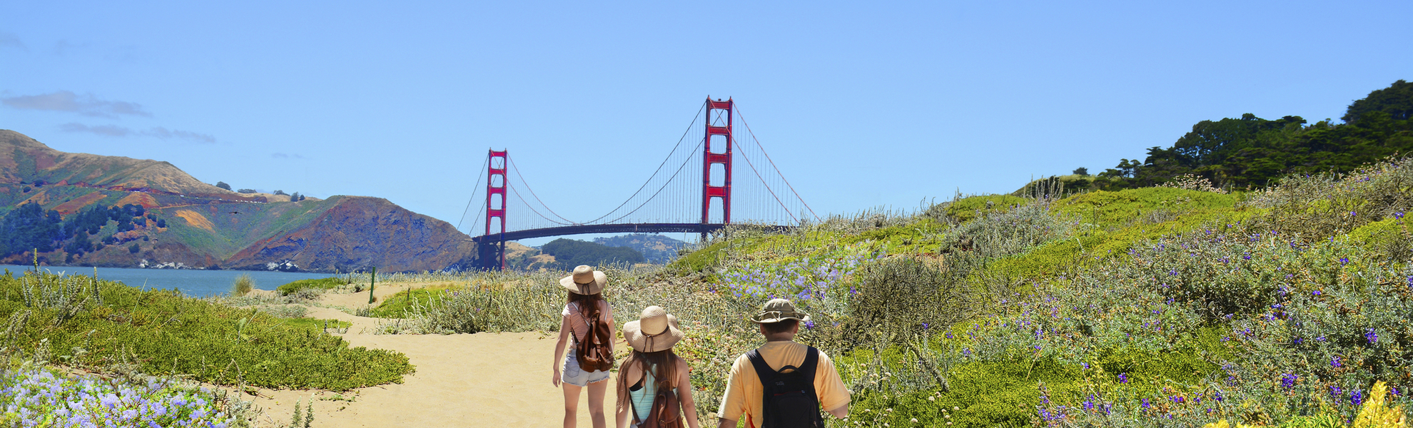 Landschaft bei der Golden Gate Brücke, USA