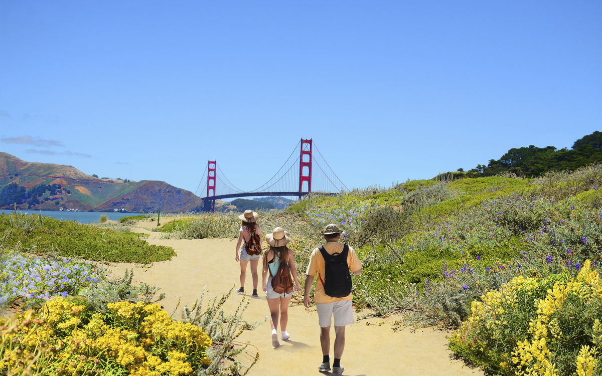 Landschaft bei der Golden Gate Brücke, USA