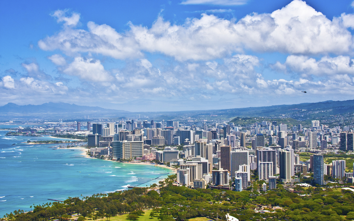 Panorama von Oahu, Hawaii