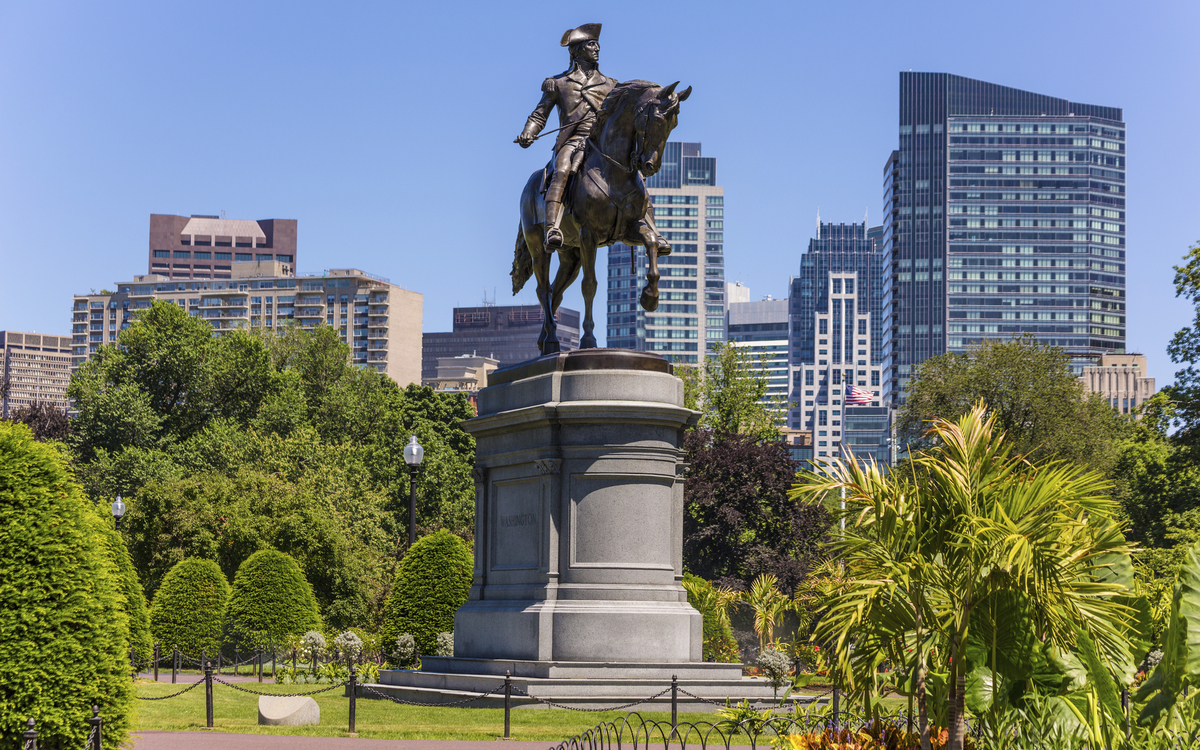 George Washington Statue in Boston, USA