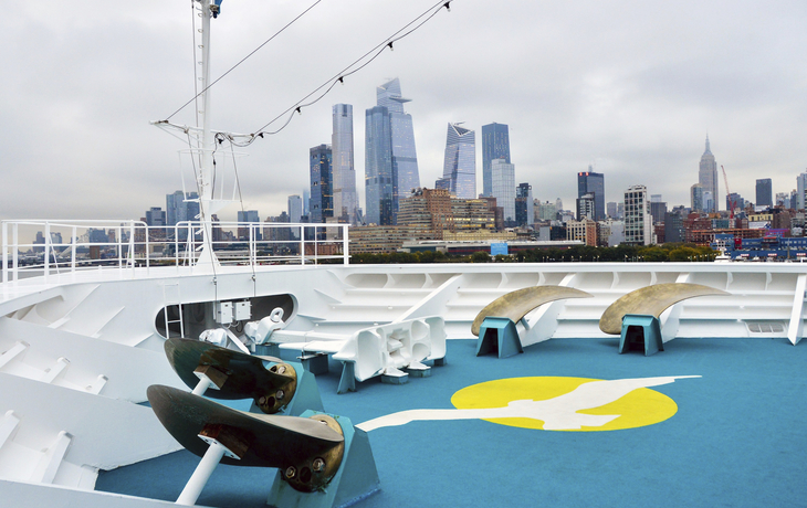 Panorama von New York von Bug der MS Amadea