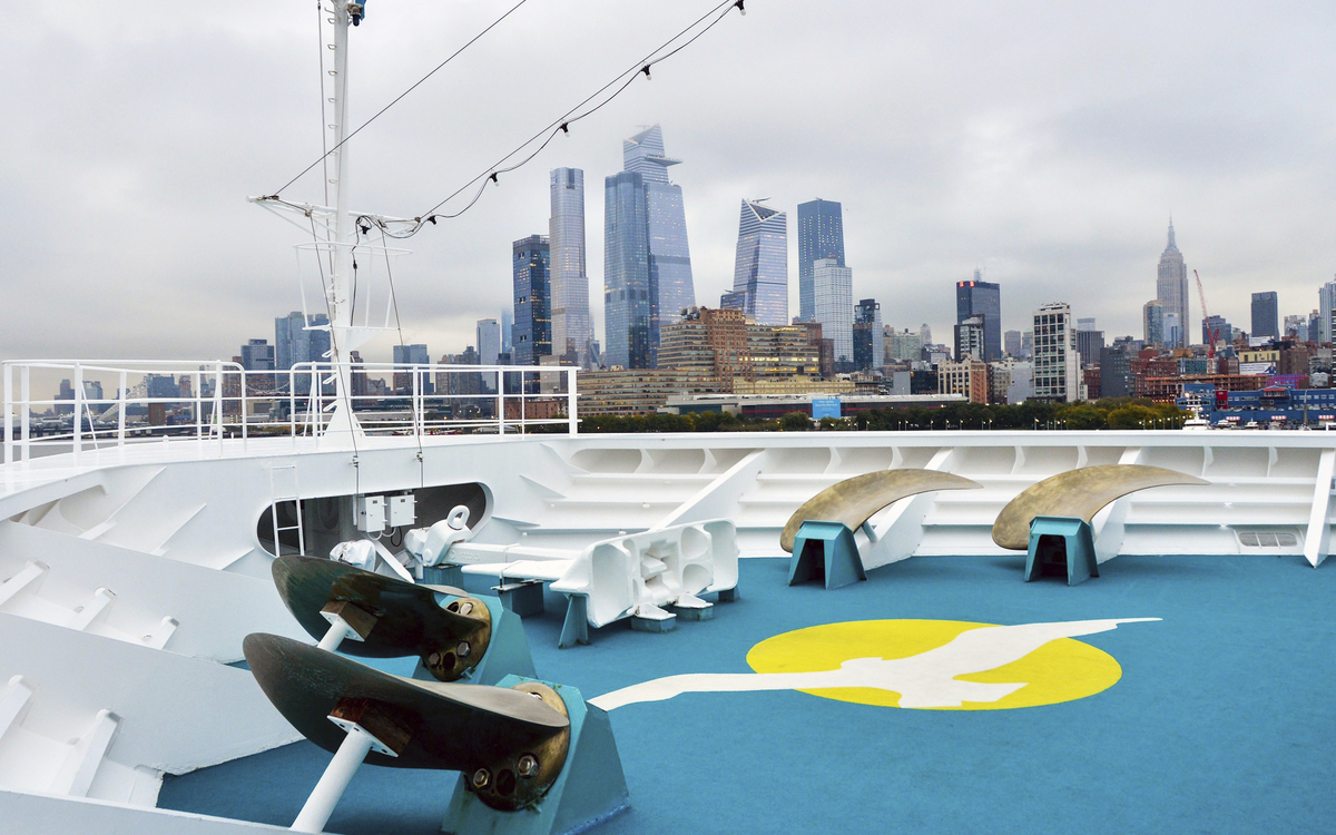 Panorama von New York von Bug der MS Amadea