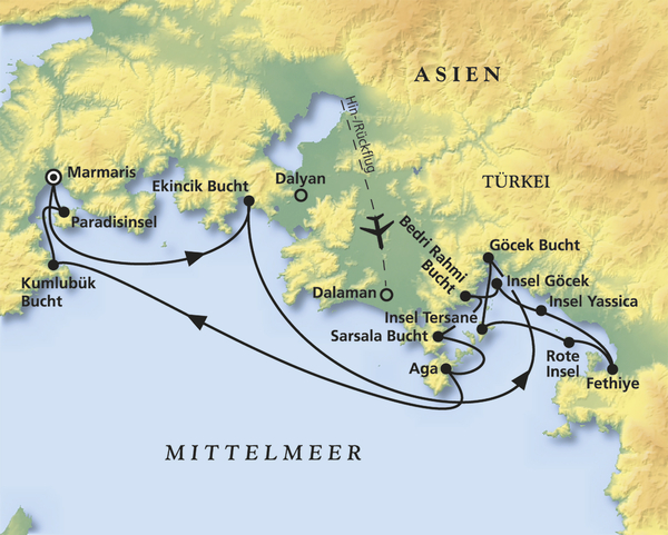 Blaue Reise ab Marmaris