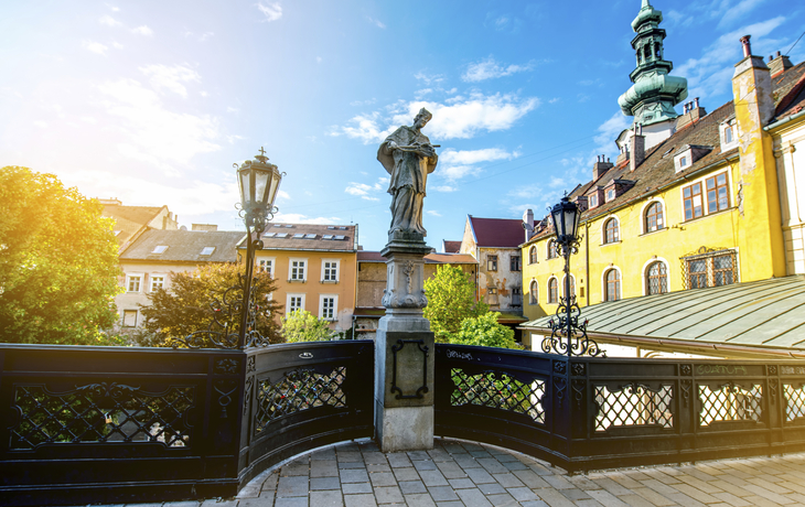 Jan Nepomuk Skulptur in Bratislava, Slowakei