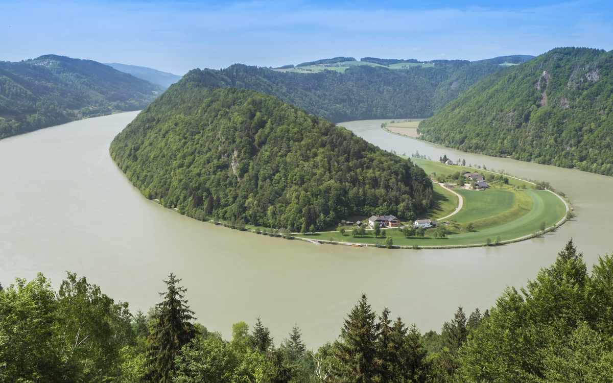Schlögener Schlinge, Österreich