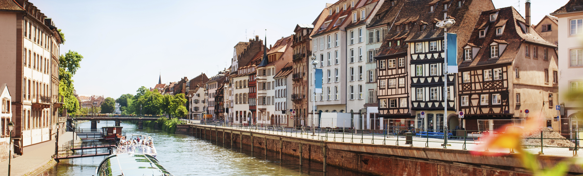 Kanal in Strassburg, Frankreich