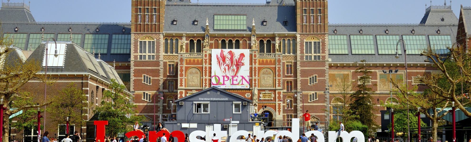 Das Rijksmuseum in Amsterdam, Niederlande