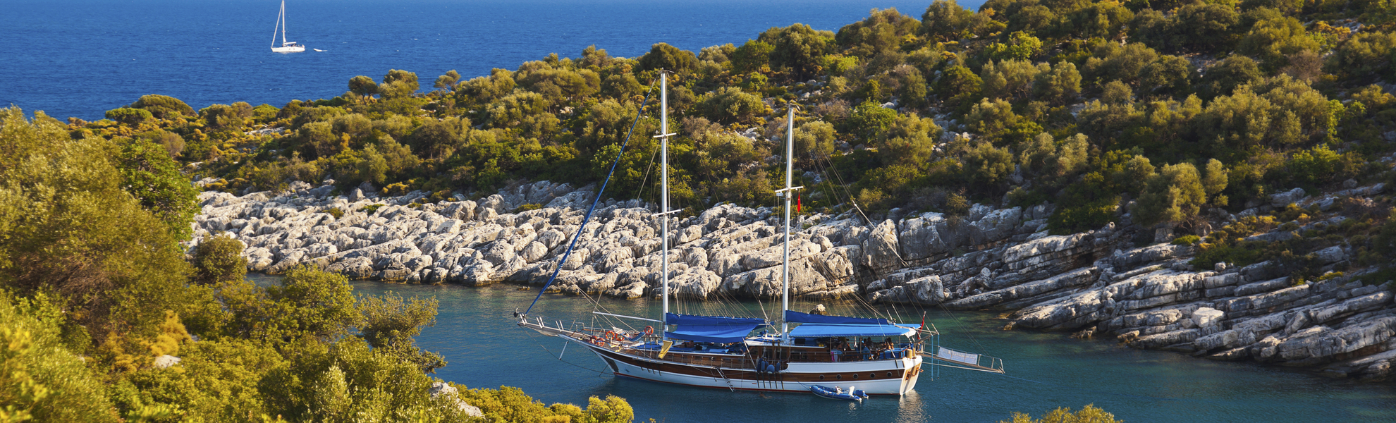 Strand und Boote, Türkei